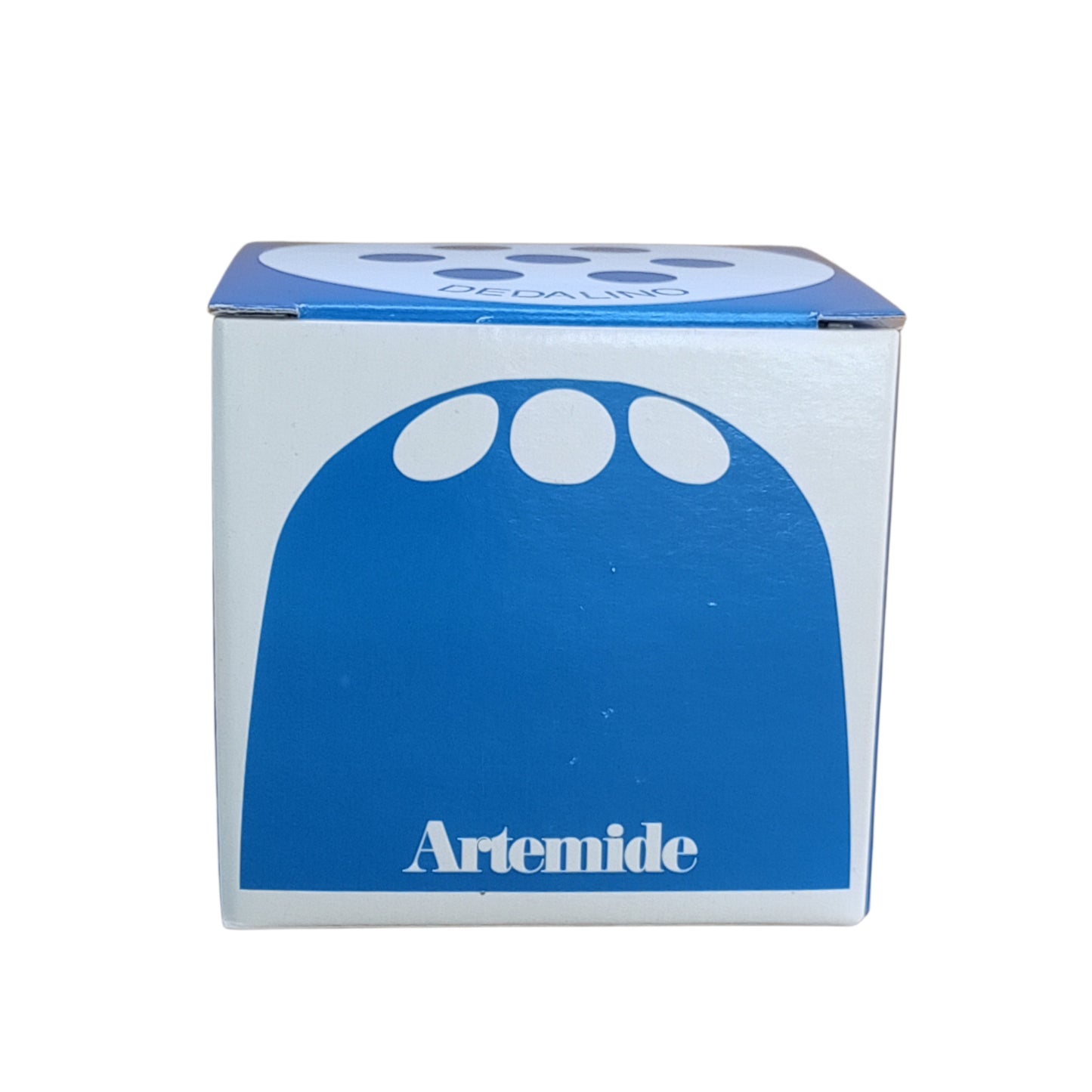 Original Artemide box for the vintage blue Dedalino pencil holder