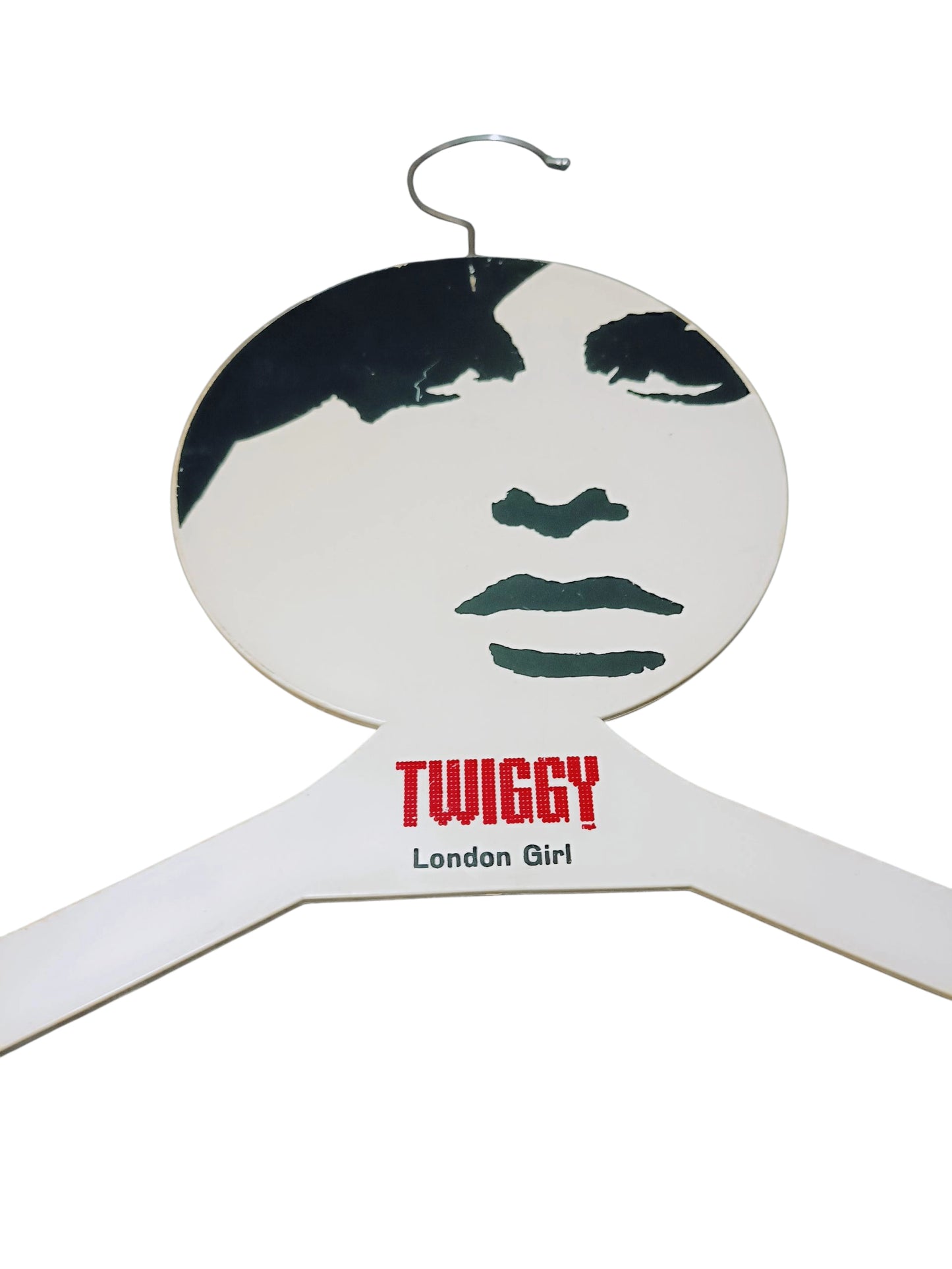 1960s British fashion hanger, front view