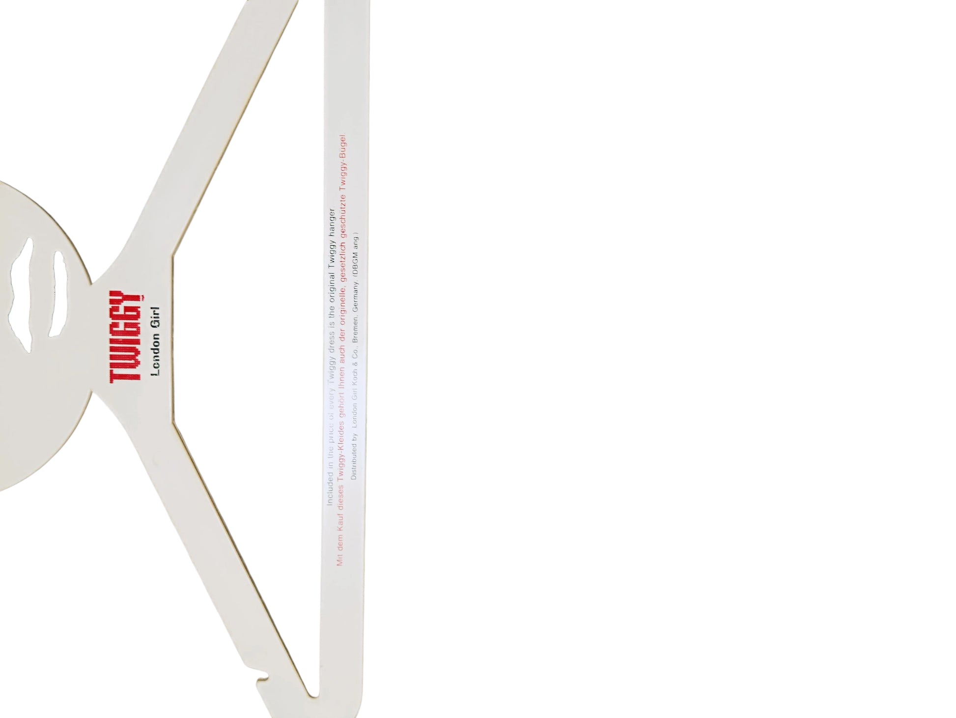 Twiggy graphic hanger detail