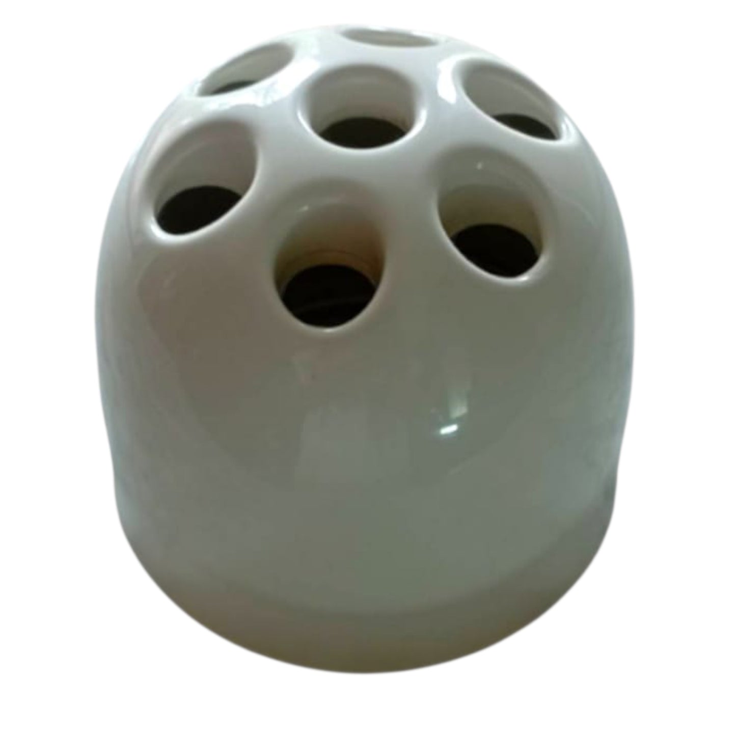 White "Dedalino” desk pen holder front view