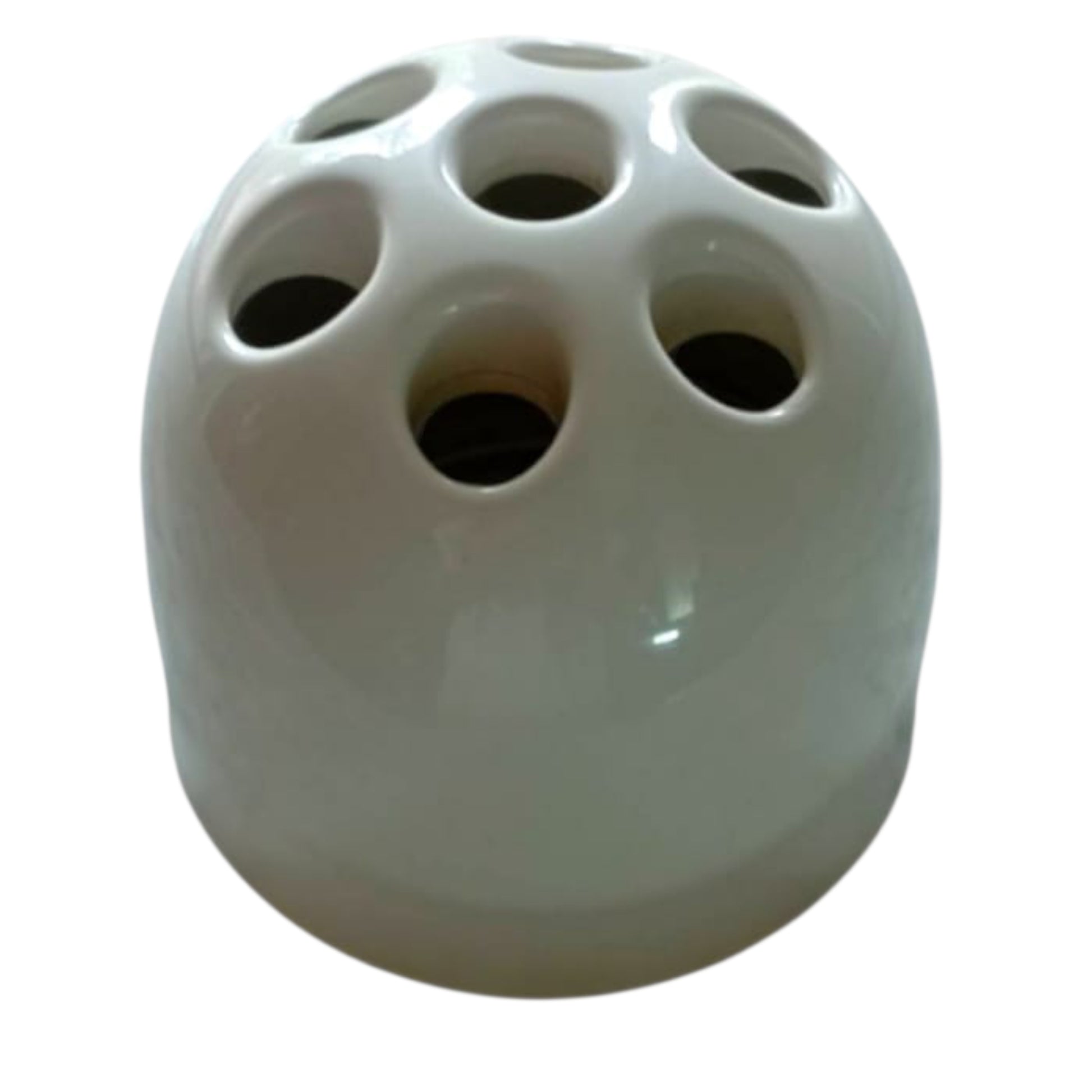 White "Dedalino” desk pen holder front view