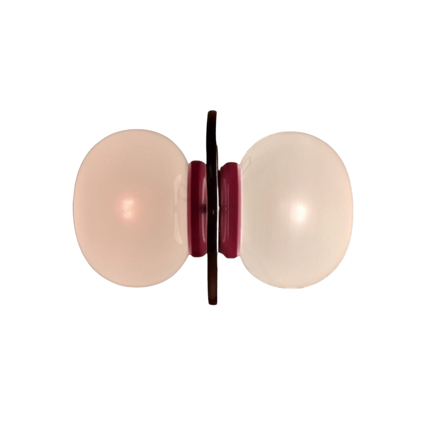 1960s–70s chrome wall light with red details