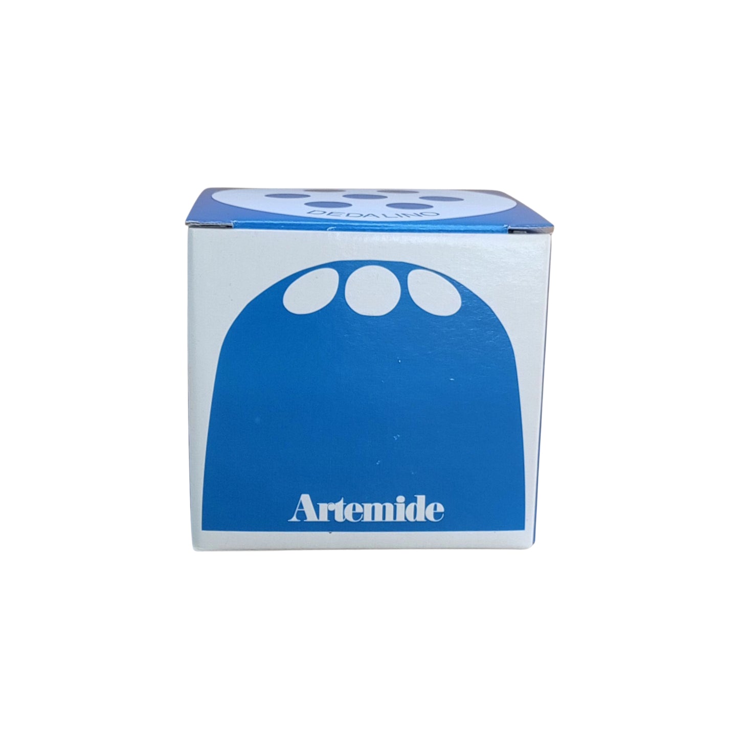 Original blue and white Artemide Dedalino presentation box