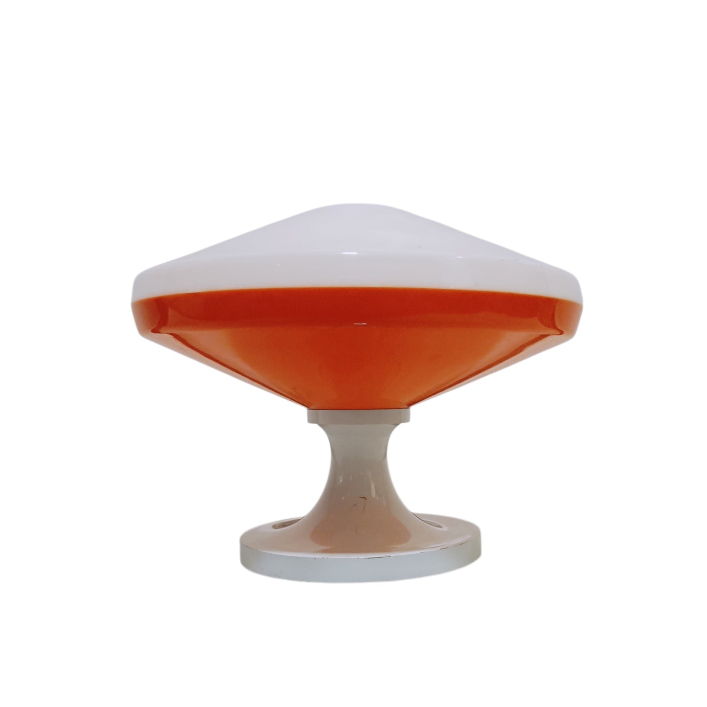 Vintage table lamp on a neutral background