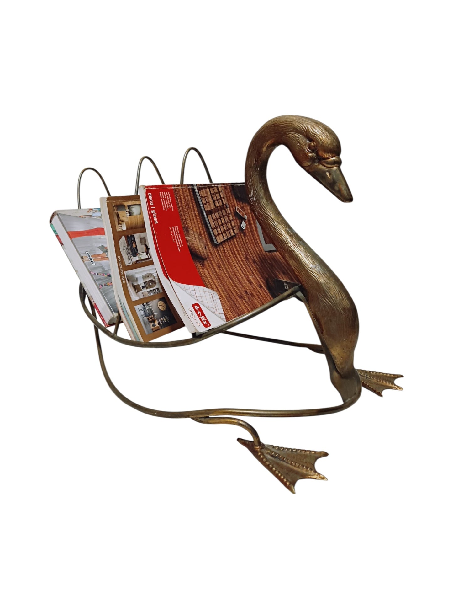 Swan magazine rack holding magazines 