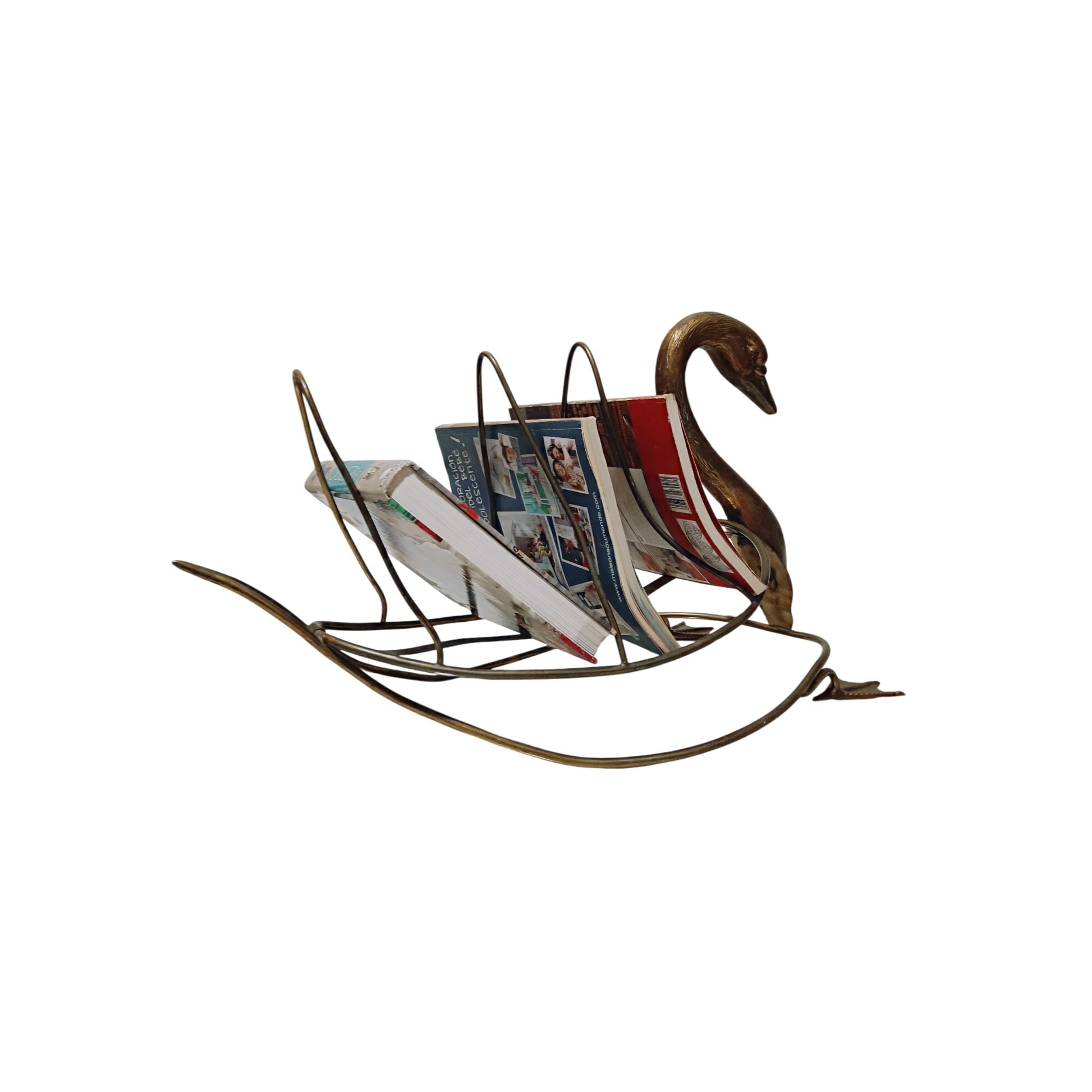 Side view displayed with magazines