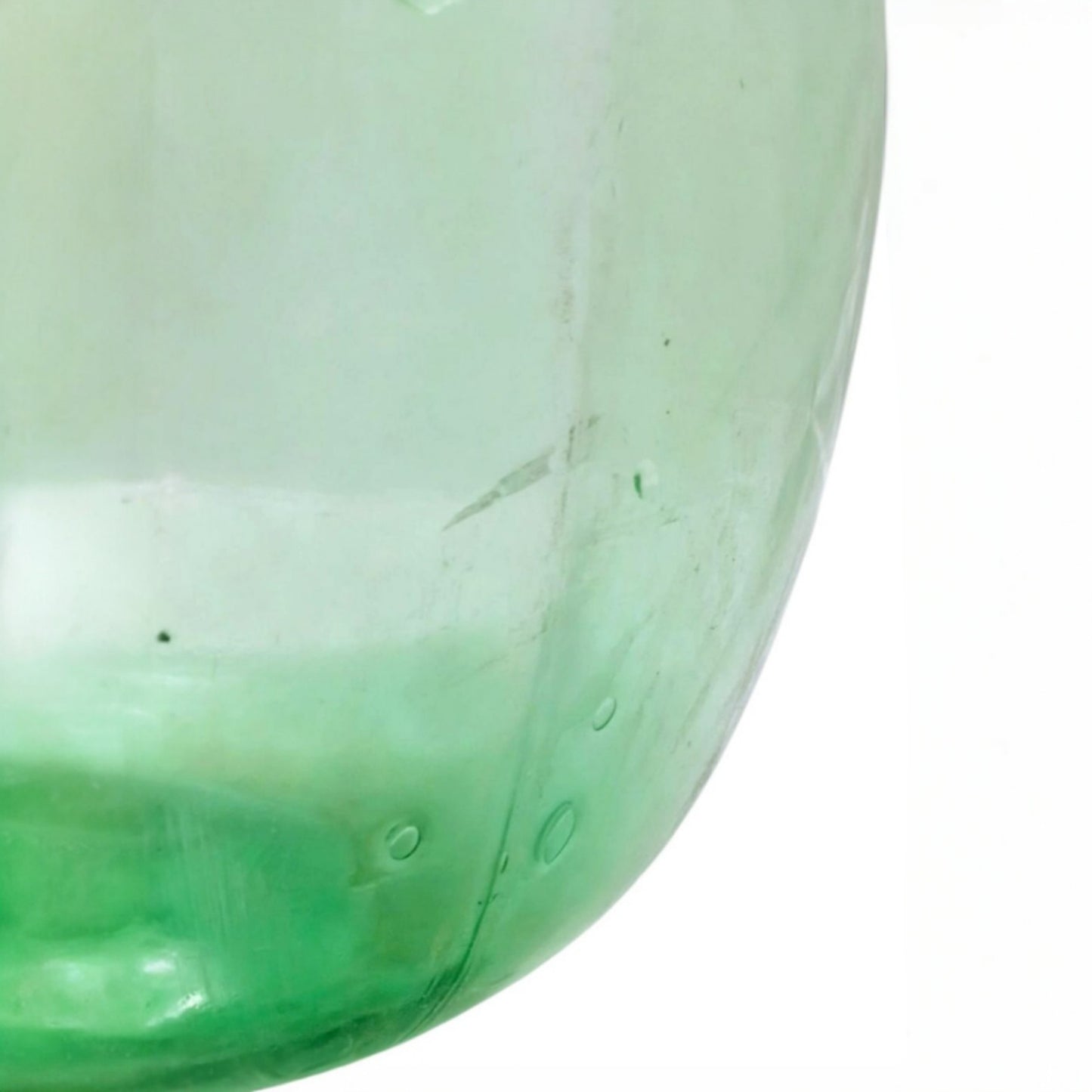 Large Viresa Green Glass Demijohn, 20L, Mid-20th Century