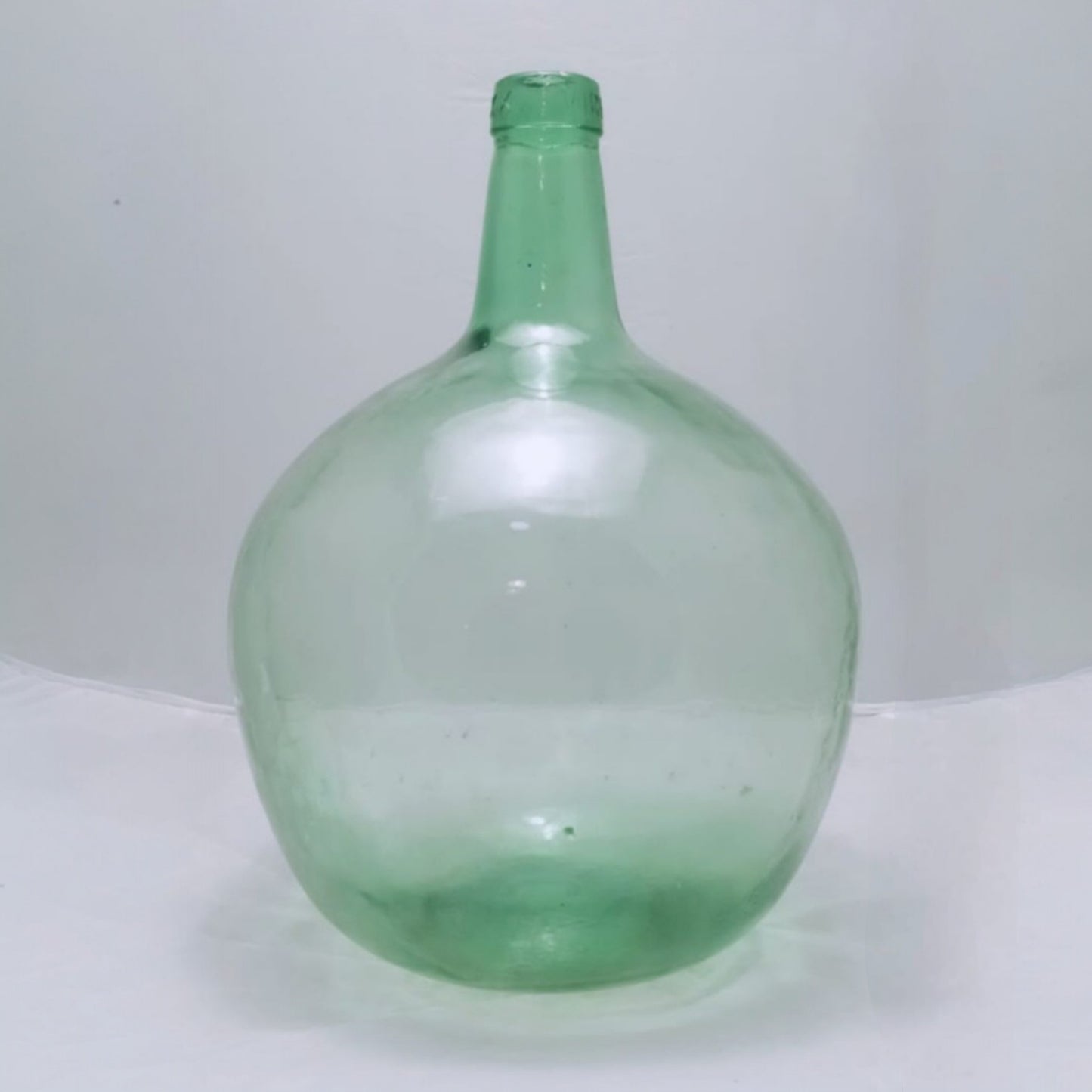 Large Viresa Green Glass Demijohn, 20L, Mid-20th Century