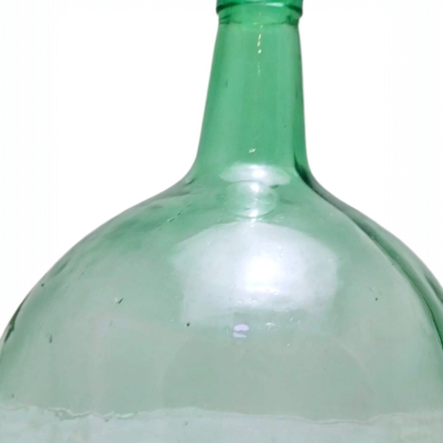 Large Viresa Green Glass Demijohn, 20L, Mid-20th Century