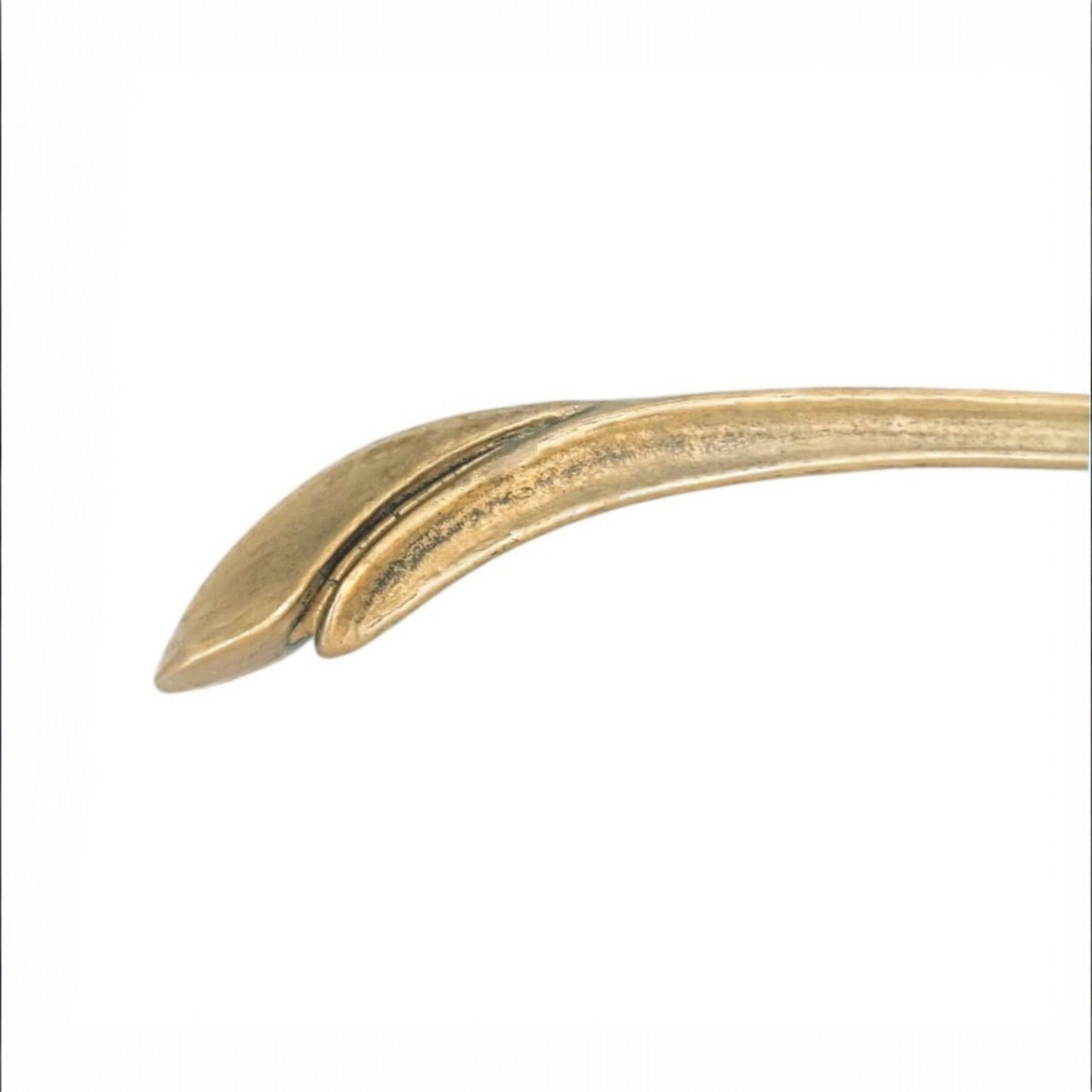 Set of 3 Vintage Brass-Finish Clothes Hangers, Art Nouveau Style