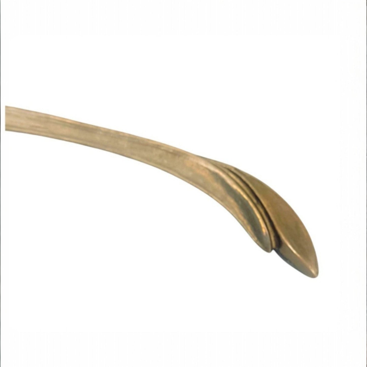 Set of 3 Vintage Brass-Finish Clothes Hangers, Art Nouveau Style