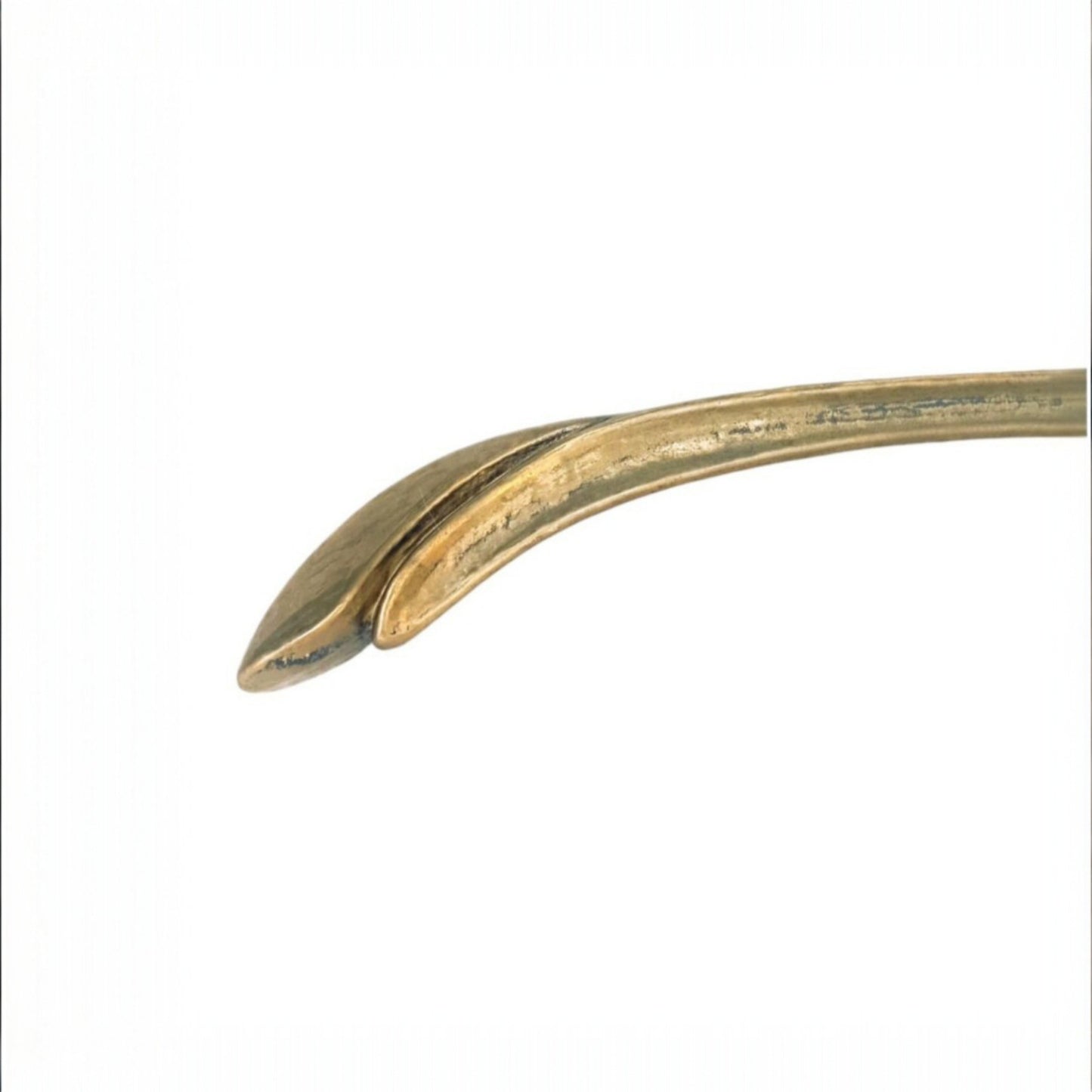 Set of 3 Vintage Brass-Finish Clothes Hangers, Art Nouveau Style