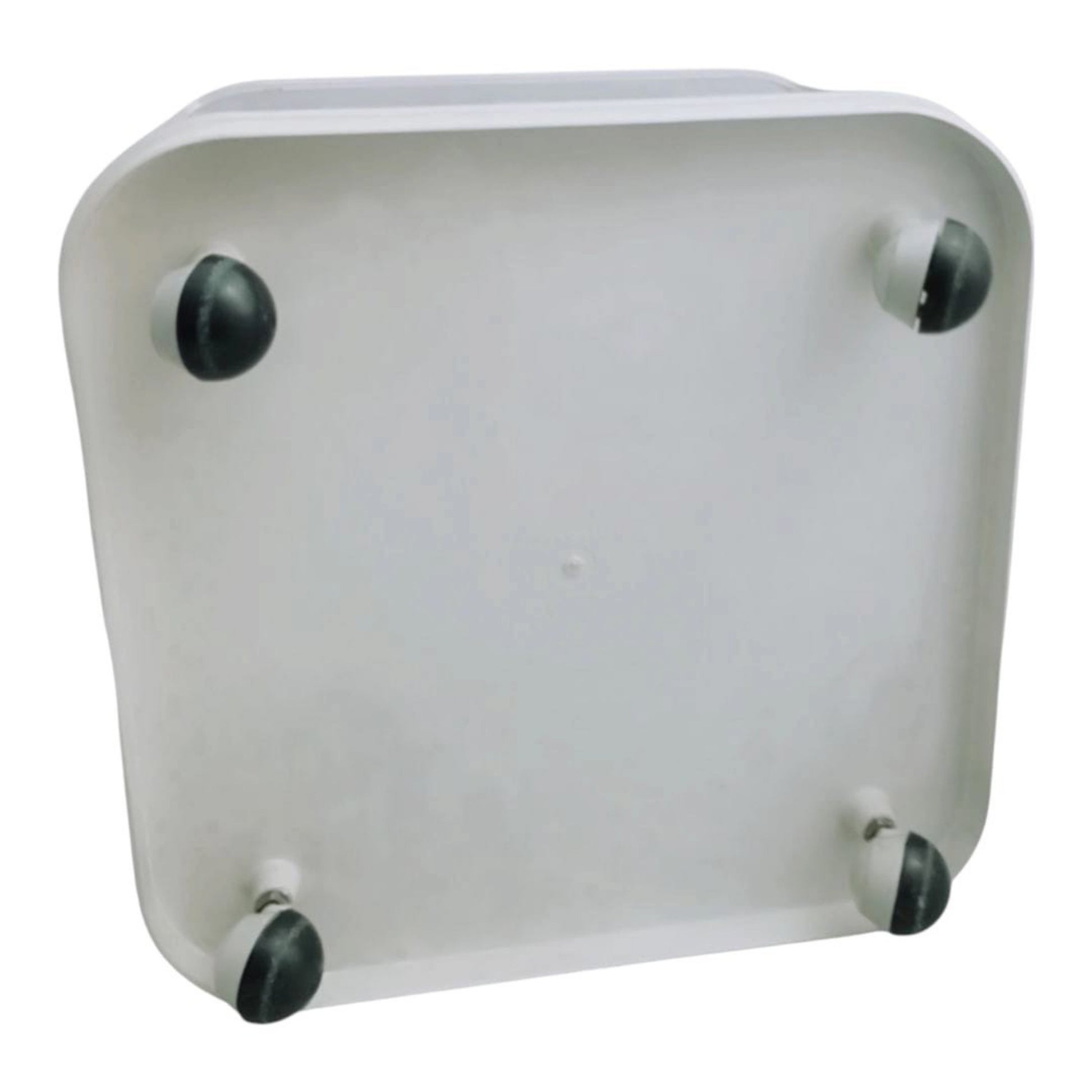 Underside of the Samoes modular storage unit showing the four feet