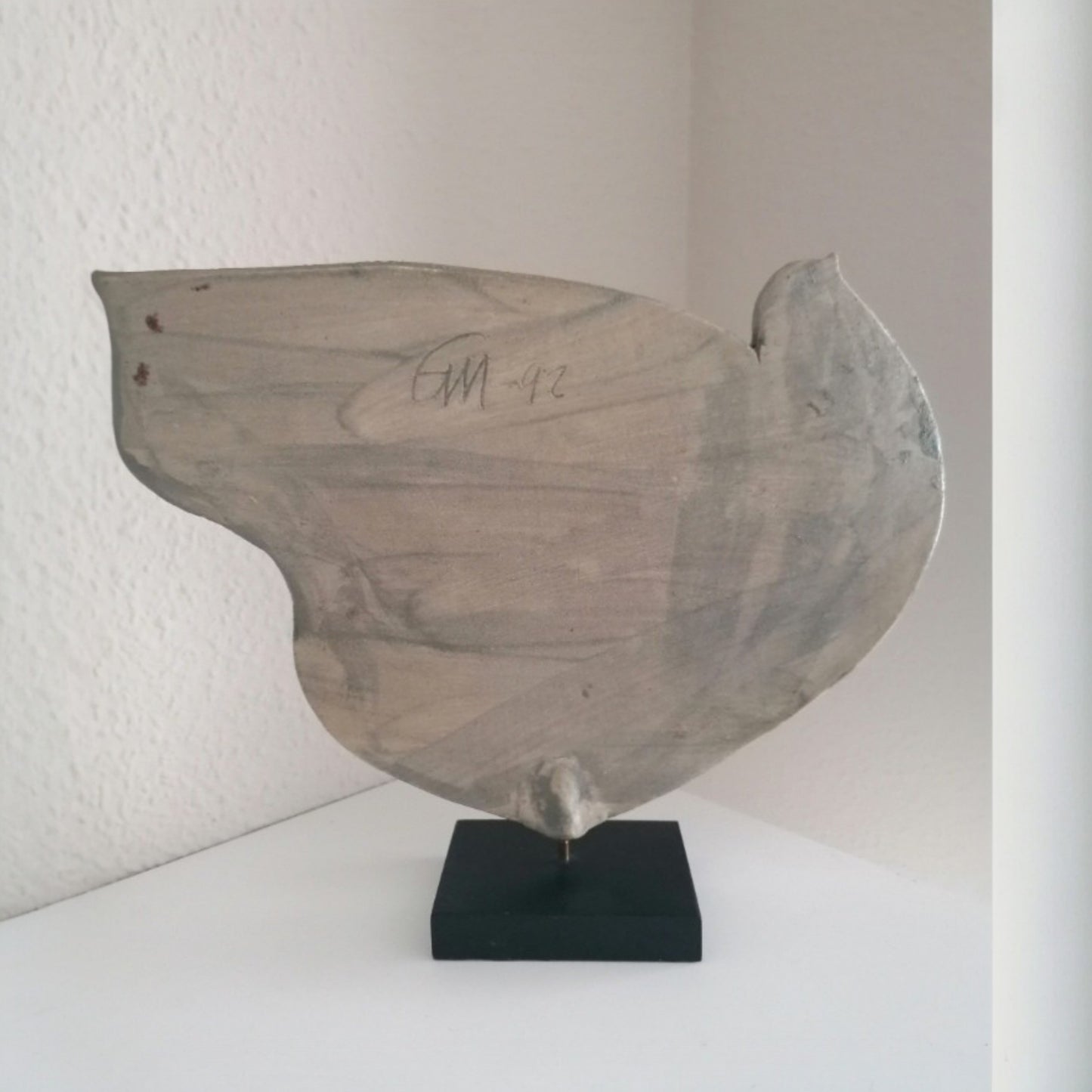 Detail of the artist's signature and 1992 date