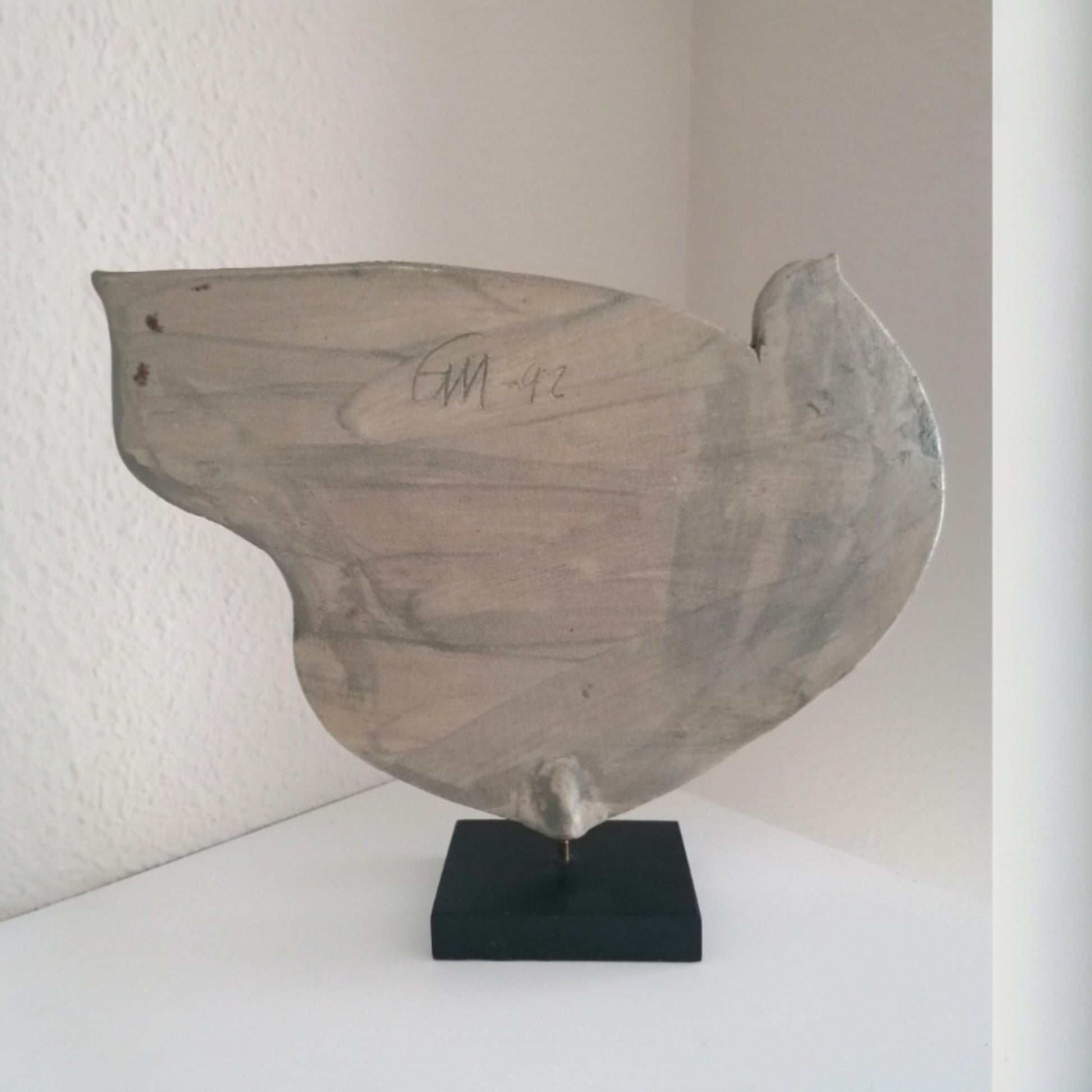 Detail of the artist's signature and 1992 date
