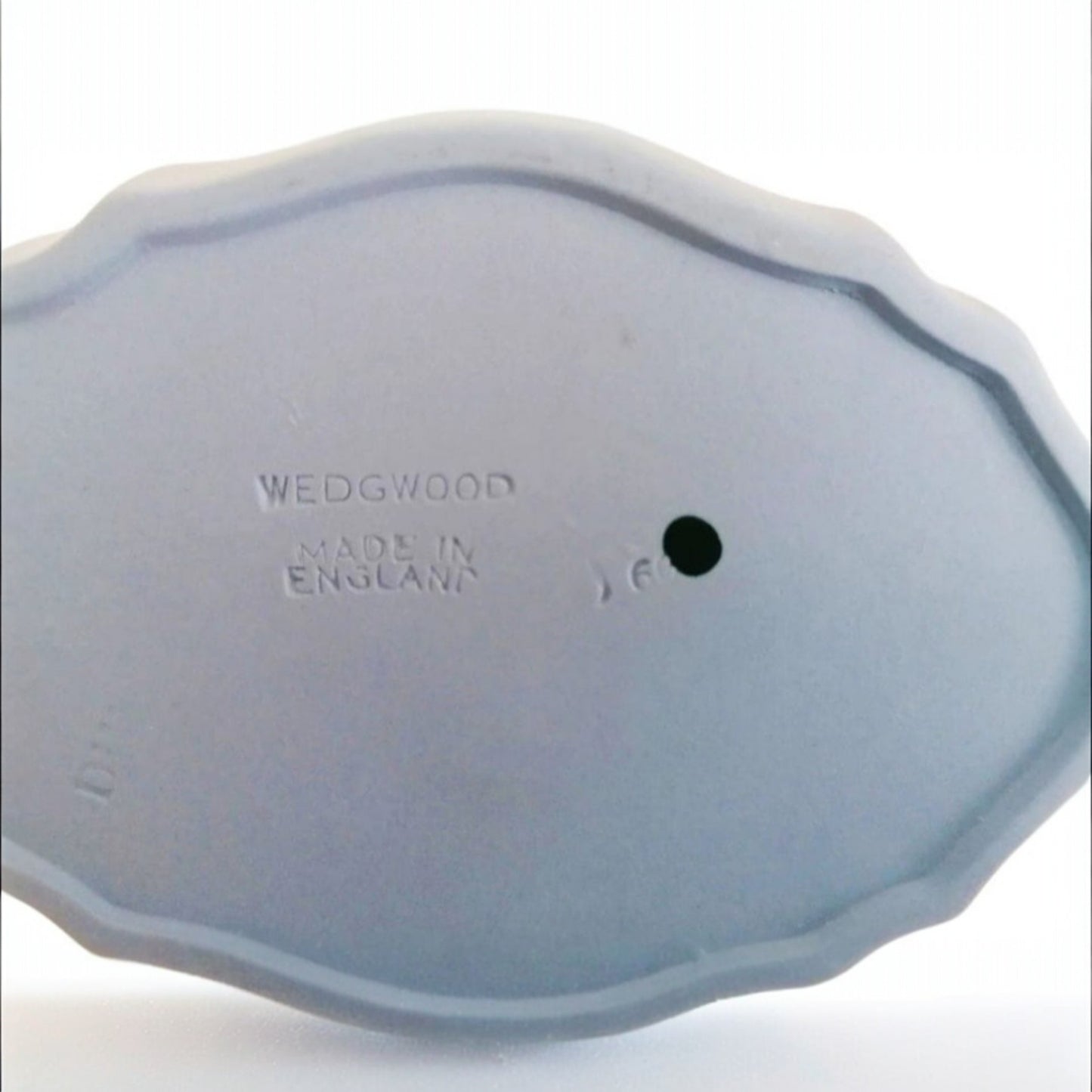 Vintage Wedgwood Blue Jasperware Cherub Trinket Dish, England