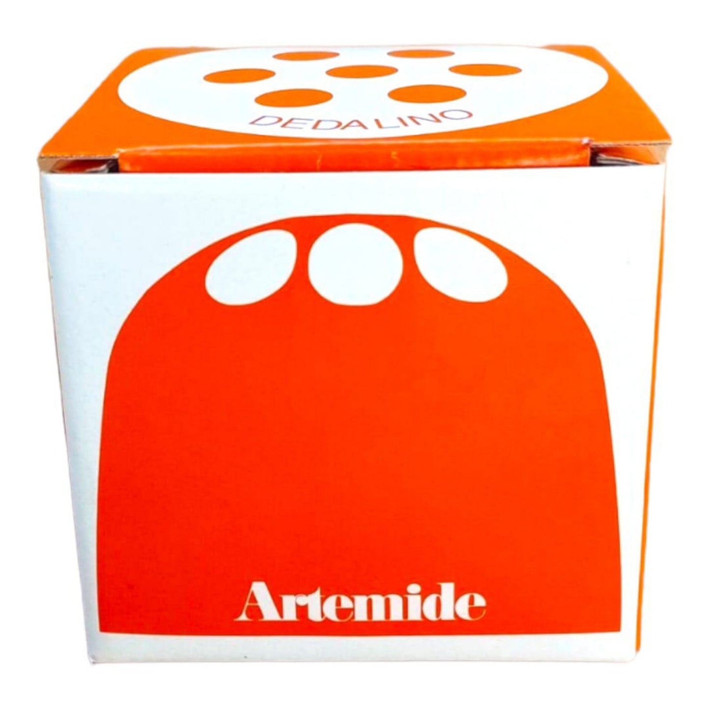 Vintage Amber-Orange Dedalino Pencil Holder by Emma Gismondi for Artemide, c. 1970s