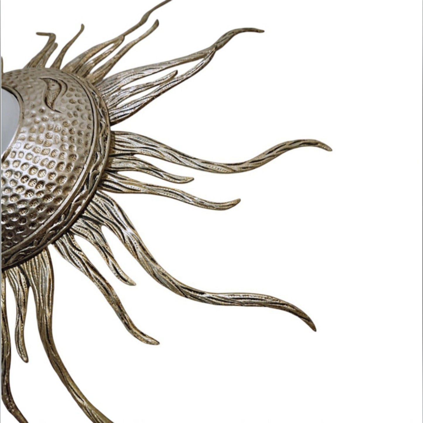 Vintage Spanish Sunburst Ceiling or Wall Light, c. 1950s–1960s