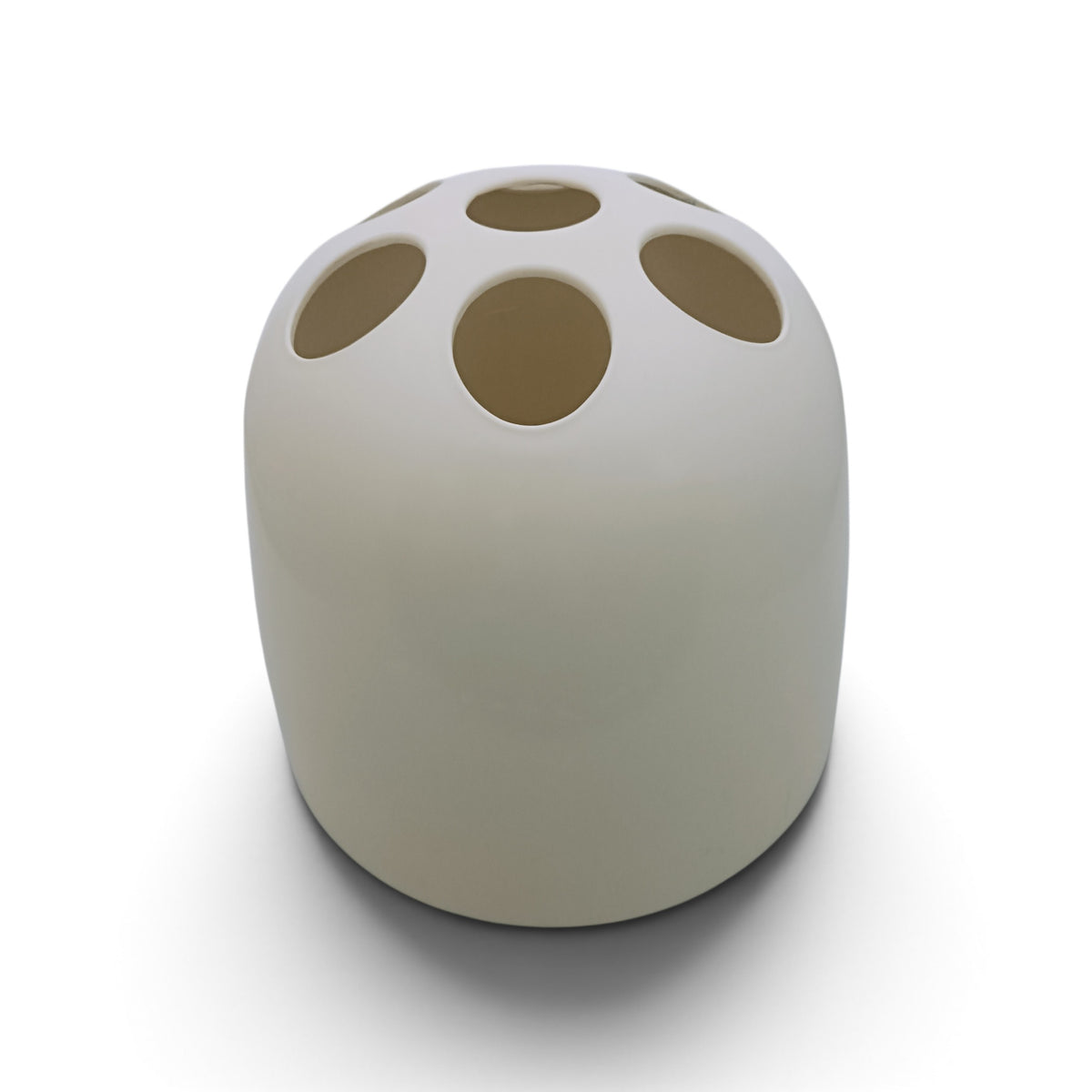 1966 Italian Space Age Dedalo umbrella stand in beige plastic 