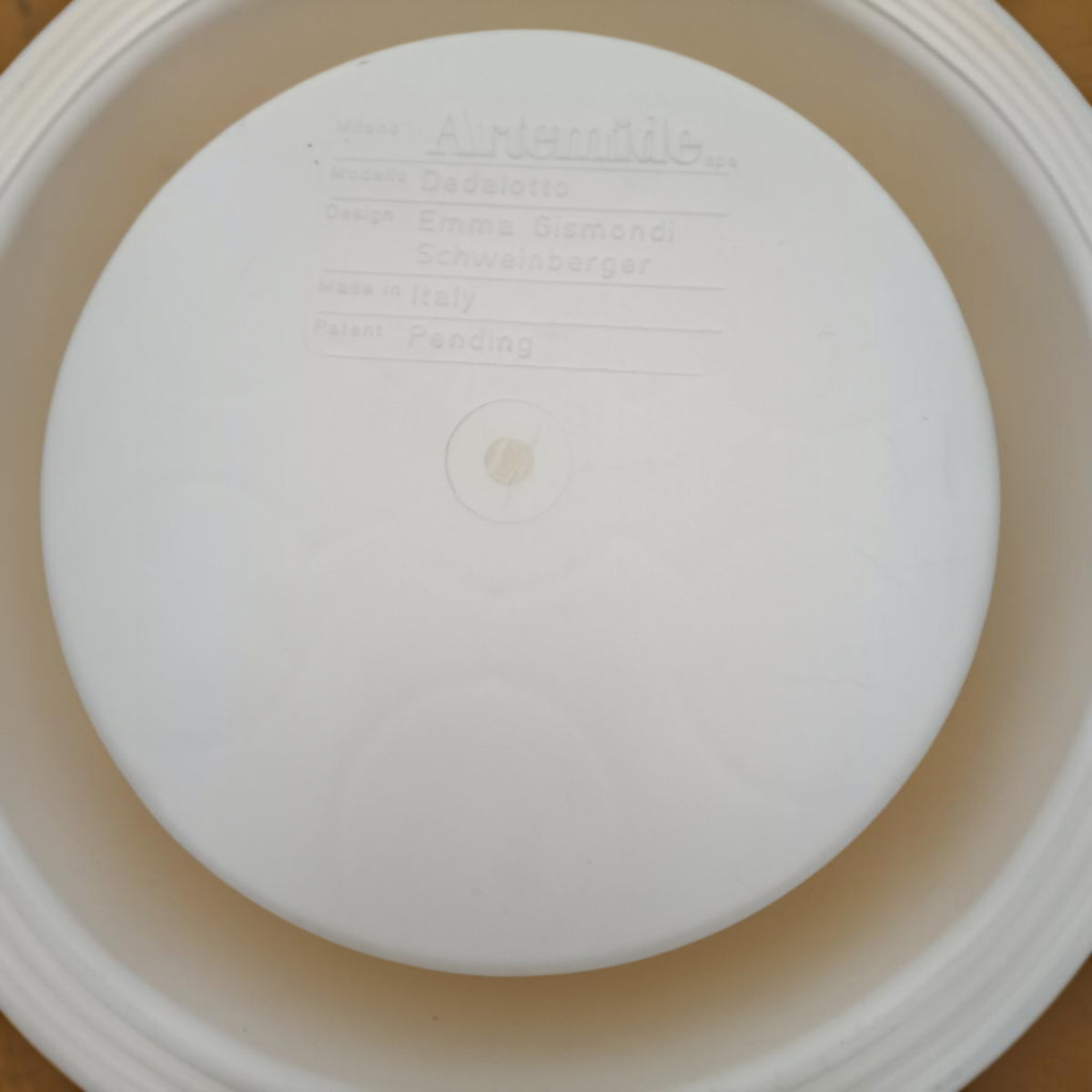 Dedalotto Artemide maker's mark Emma Gismondi Made in Italy 