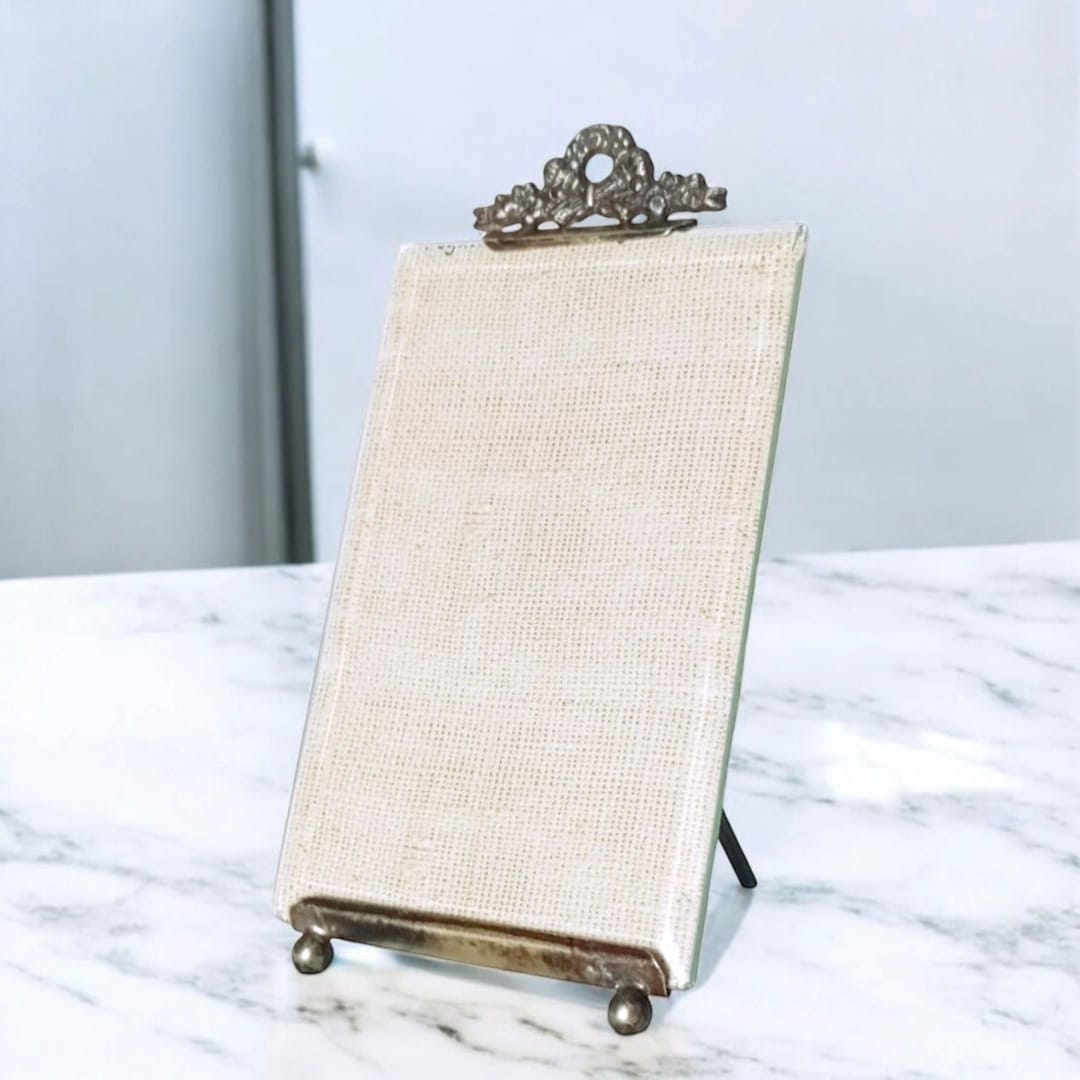 Antique bevelled glass photo frame early 20th century