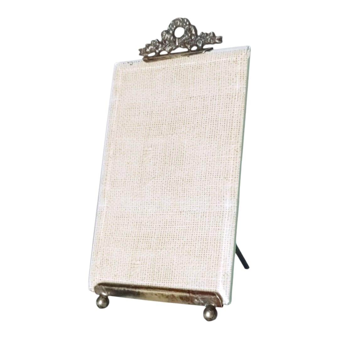 Decorative photo frame with thick bevelled glass