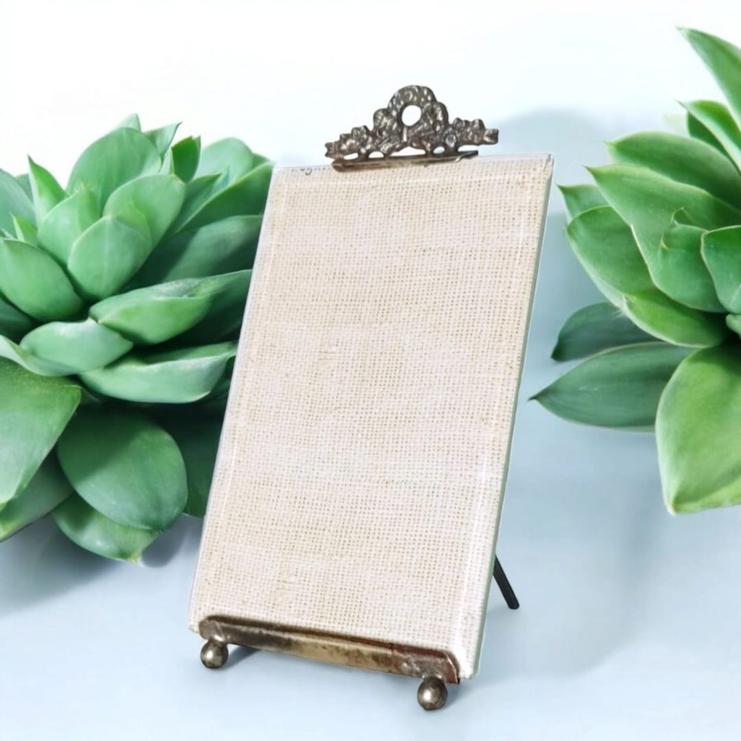 Antique bevelled glass photo frame early 20th century