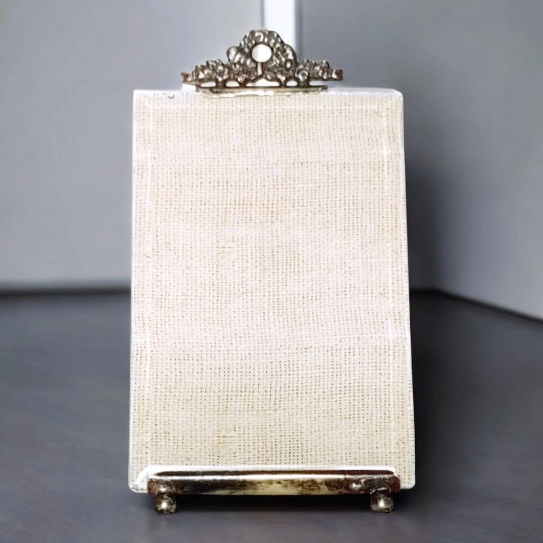 Antique bevelled glass photo frame early 20th century. Front view