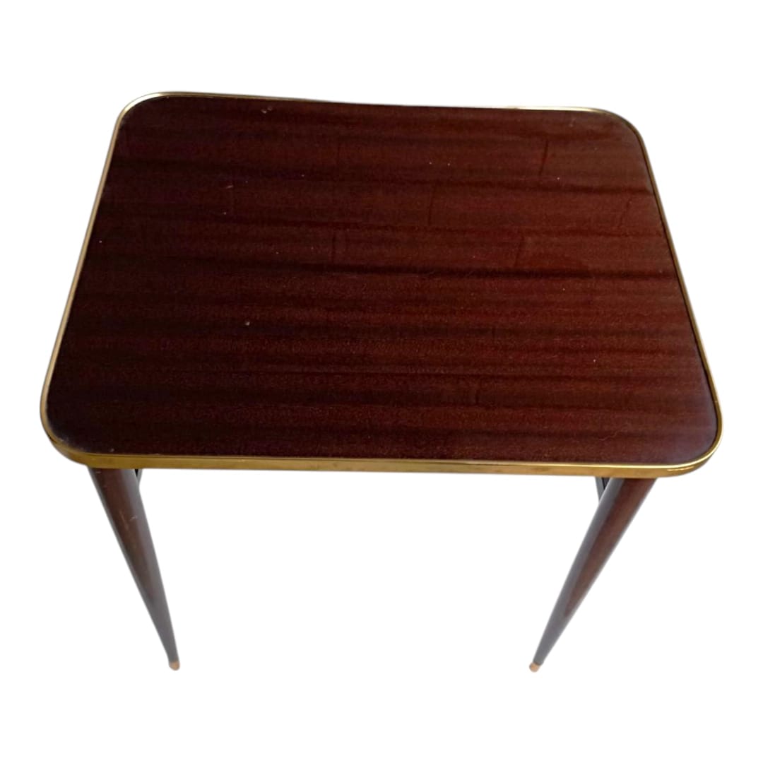Front view of one of the nested tables