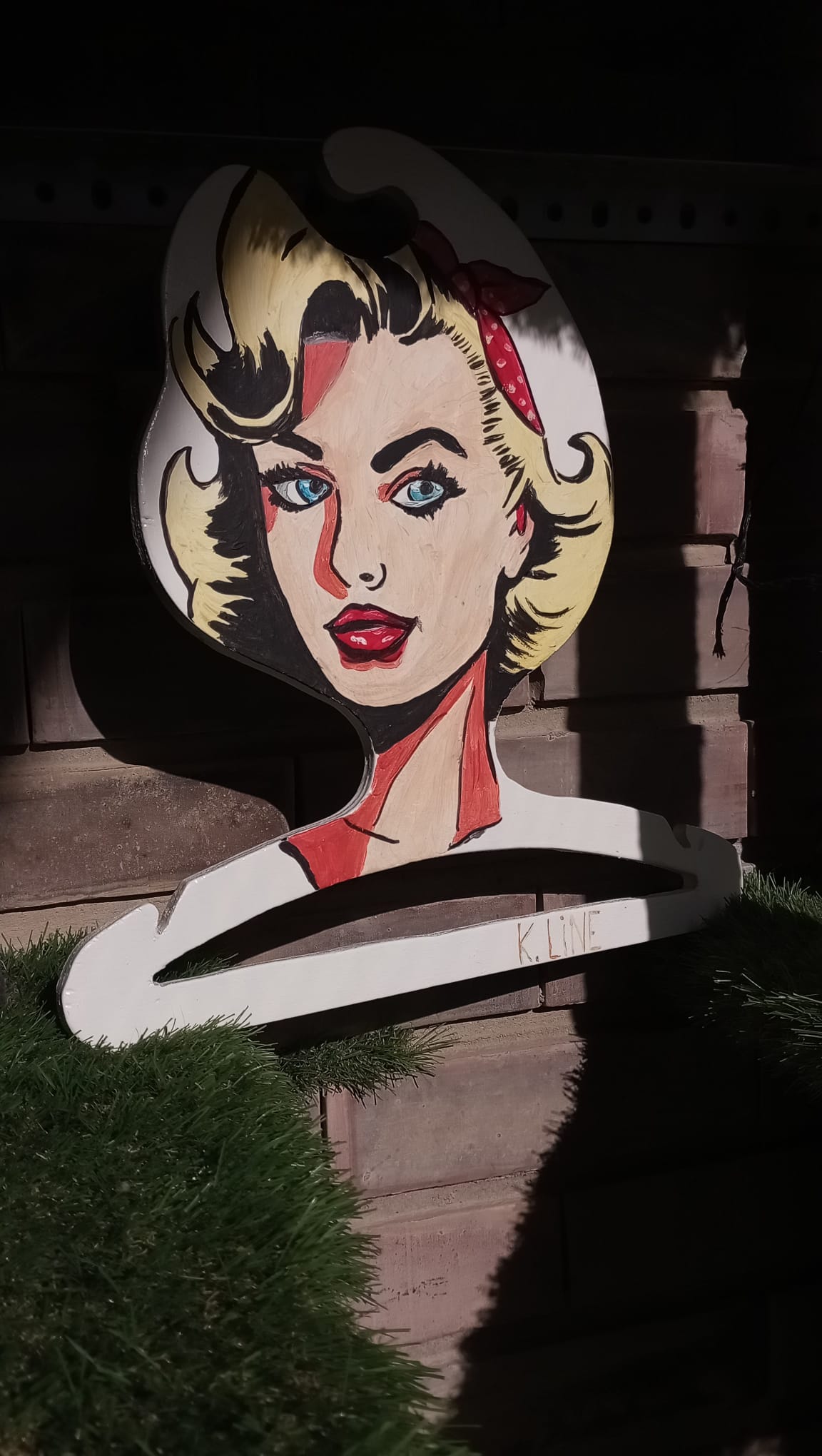 Pop-style decorative wall hanger, 1990s