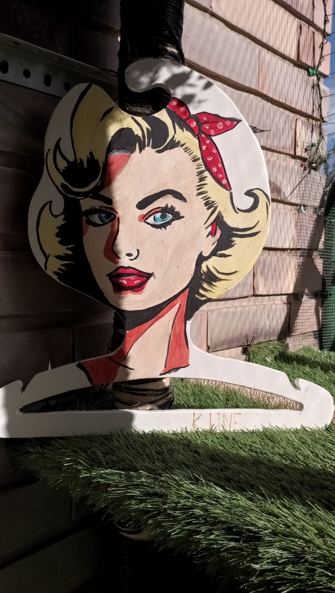 Pop-style decorative wall hanger, 1990s