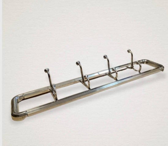 Vintage brass coat rack, 1930s–40s