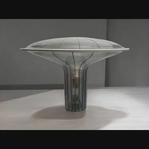 Contemporary Italian table lamp Agaricon in translucent polycarbonate